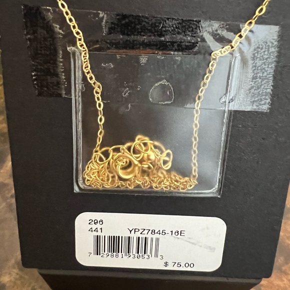 NWT Aqua Gold Sterling Silver Flower Necklace - Picture 4 of 4